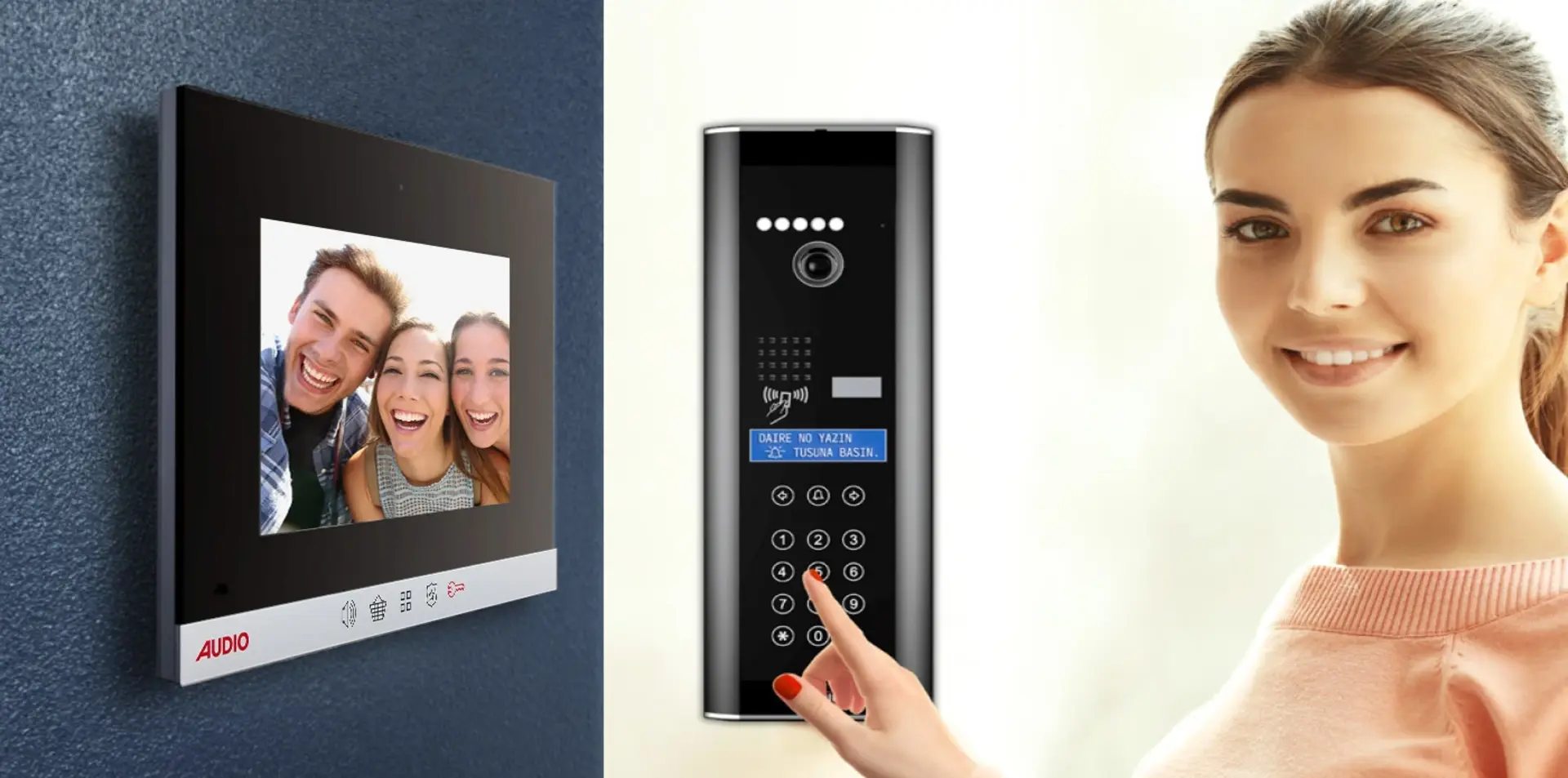 Apartman ve bina girişleri için modern görüntülü diafon sistemleri kurulumu